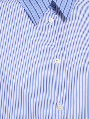 Памучна риза на райета Aspesi бяло