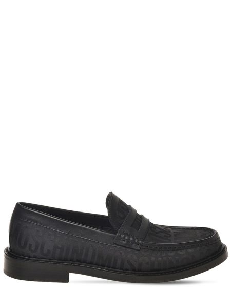 Jacquard loafer Moschino fekete