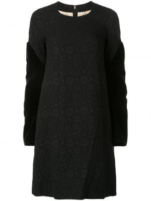 Vestido de terciopelo‏‏‎ de tejido jacquard Comme Des Garçons Pre-owned negro