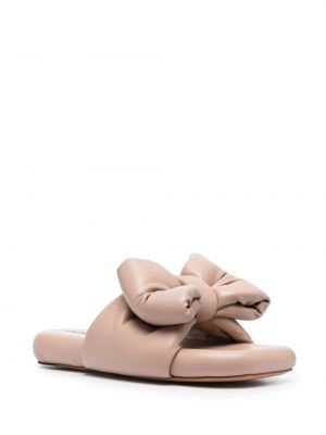 Kožené sandály s mašlí Off-white