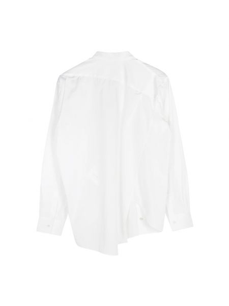 Camisa de algodón manga larga Comme Des Garçons blanco