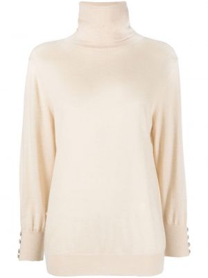 Кашмирен пуловер Max & Moi бяло