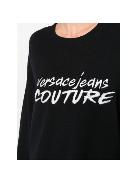 Pullover mit rundem ausschnitt Versace Jeans Couture schwarz