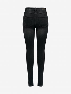 Priliehavé skinny fit džínsy Only čierna