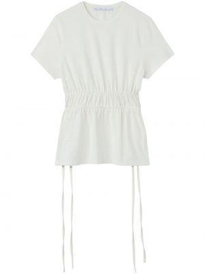 Mežģīņu t-krekls ar šņorēm Proenza Schouler White Label balts