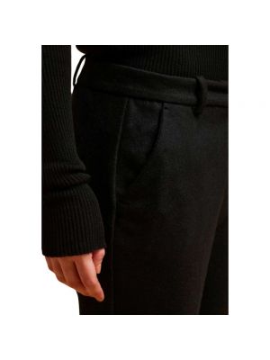 Pantalones chinos de franela Liviana Conti negro