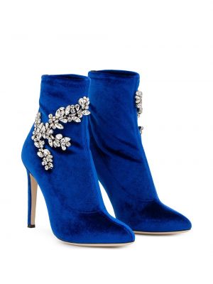 Auliniai batai su kristalais Giuseppe Zanotti mėlyna