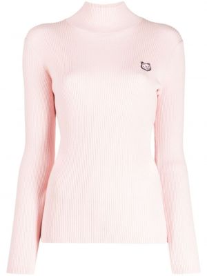 Пуловер Maison Kitsuné розово