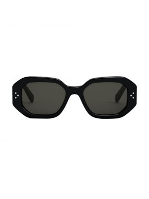 Очки солнцезащитные в горошек с принтом с геометрическим узором Céline черные