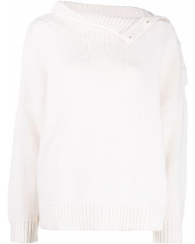 Пуловер Yves Salomon бяло