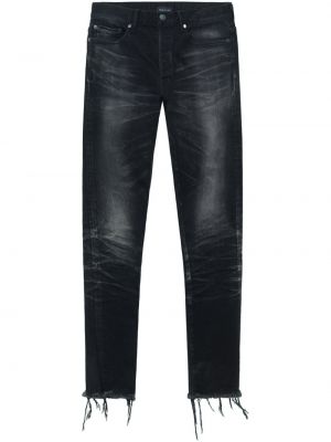 Straight fit džíny s oděrkami John Elliott černé