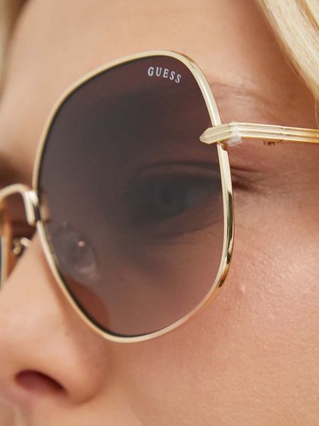 Okulary przeciwsłoneczne Guess złote