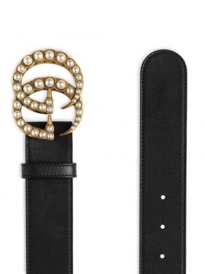 Cinturón con apliques Gucci negro