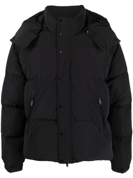 Péřová bunda s kapucí Represent černá