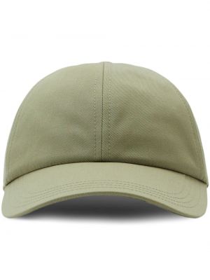 Памучна шапка с козирки Burberry зелено