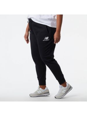 Pantalon de sport en coton New Balance noir