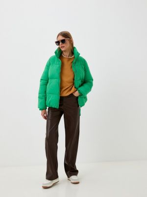 Утепленная демисезонная куртка W.sharvel зеленая