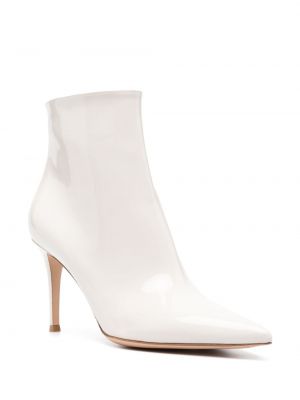 Leder ankle boots Gianvito Rossi weiß