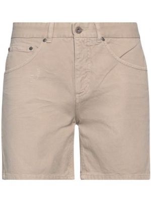 Shorts di jeans di cotone Kaos beige