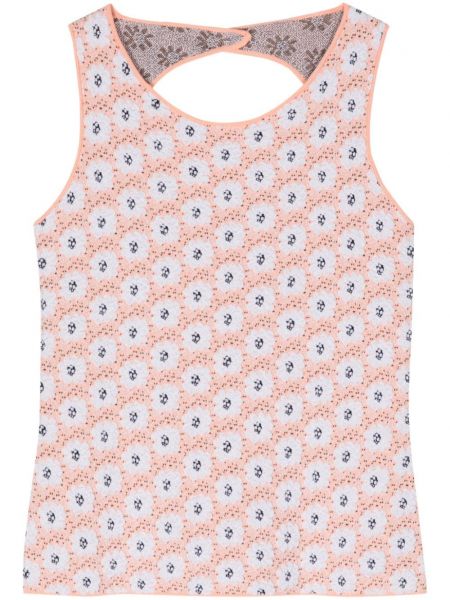 Geblümt top mit print Ports 1961 pink