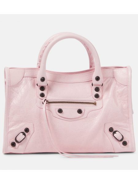 Nahka mini laukku Balenciaga pinkki