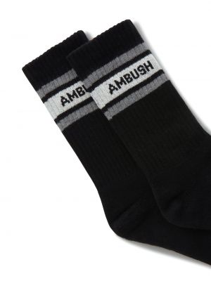Žakárové ponožky Ambush černé