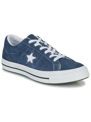 Sneakerși cu stele Converse One Star albastru