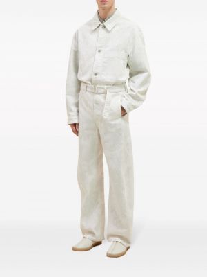 Spodnie bawełniane Lemaire białe