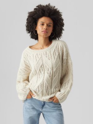 Jersey de lana de tela jersey Vero Moda blanco