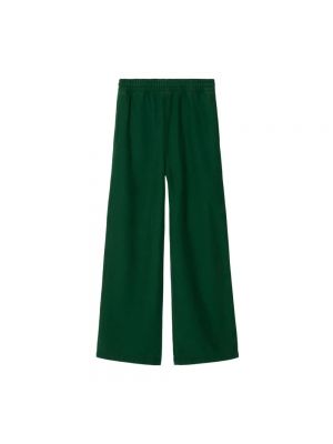 Spodnie z dżerseju Burberry zielone