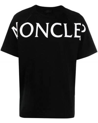 Oversize тениска с принт Moncler