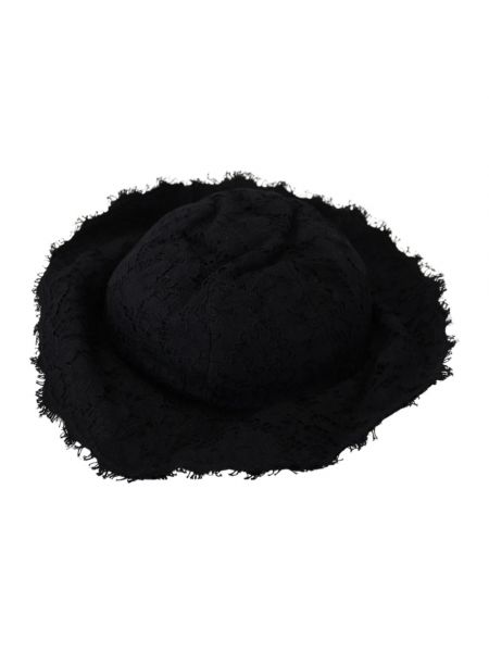 Sombrero de algodón Dolce & Gabbana negro