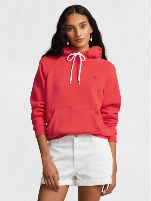 Kapucnis pulóver Polo Ralph Lauren piros