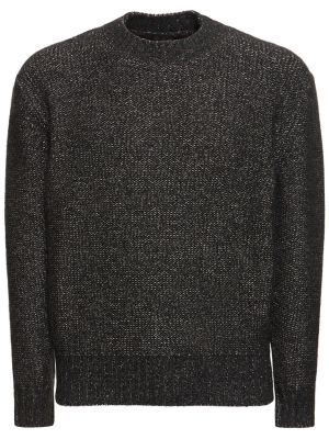 Jedwabny sweter z kaszmiru Loro Piana czarny