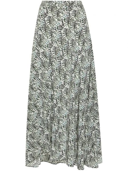 Maxi φούστα με σχέδιο Isabel Marant λευκό