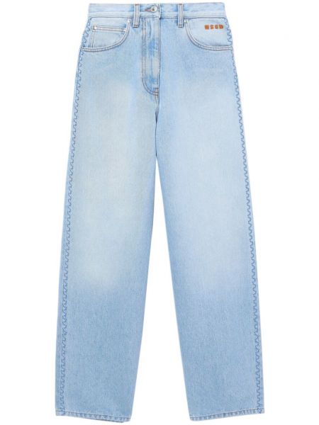 Straight jeans mit stickerei Msgm