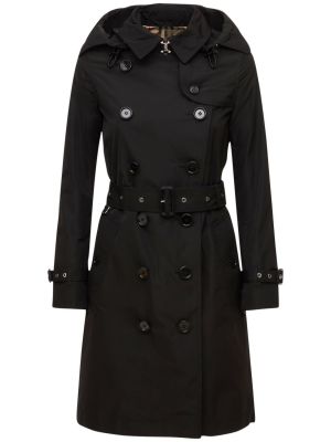 Παλτό με κουκούλα Burberry μαύρο