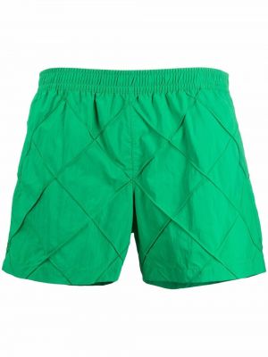 Kratke hlače karirane Bottega Veneta zelena