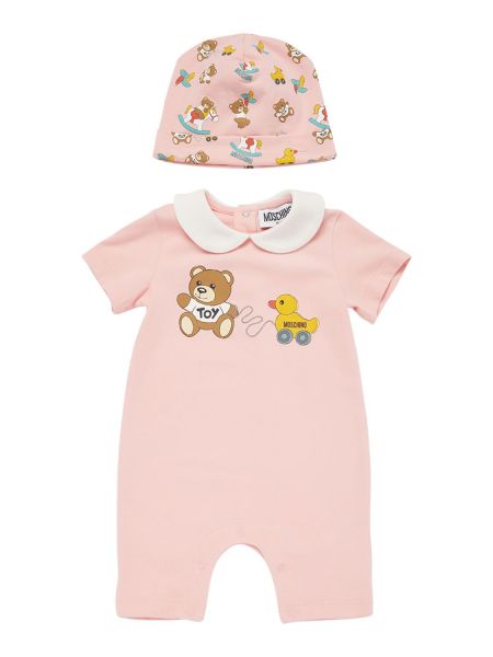 Jersey bomull romper for jenter Moschino rosa