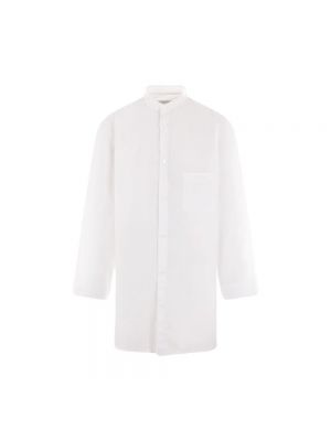 Koszula bawełniana oversize Yohji Yamamoto biała
