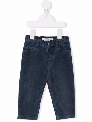 Slank høy midje stretch jeans for jenter Bonpoint blå