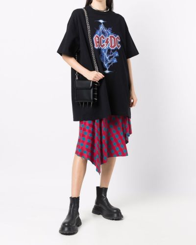 Camiseta con estampado oversized Junya Watanabe negro