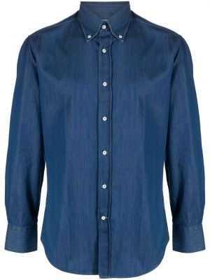 Denim skjorte Brunello Cucinelli blå