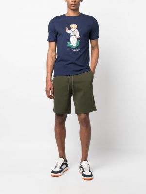 Shorts mit stickerei aus baumwoll mit print Polo Ralph Lauren