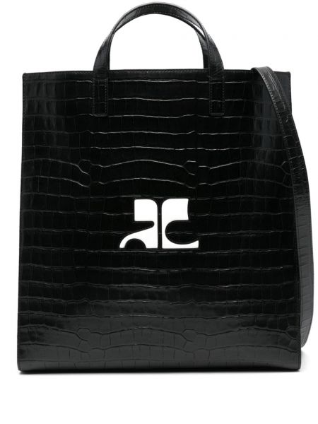 Τσάντα shopper Courreges μαύρο