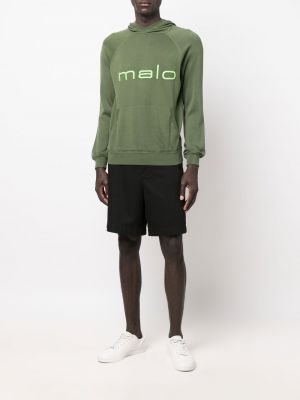 Kapučdžemperis ar apdruku Malo zaļš