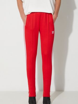 Αθλητικό παντελόνι Adidas Originals κόκκινο