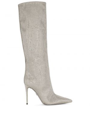 Stivali al ginocchio Dolce & Gabbana argento