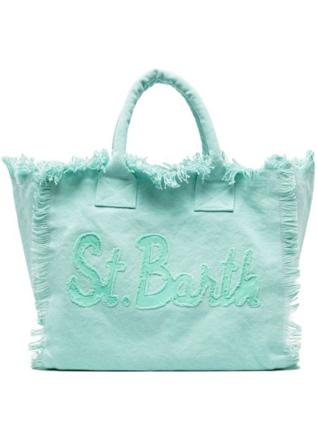 Τσάντα shopper Mc2 Saint Barth πράσινο