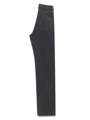 Bavlněné džíny relaxed fit Saint Laurent černé